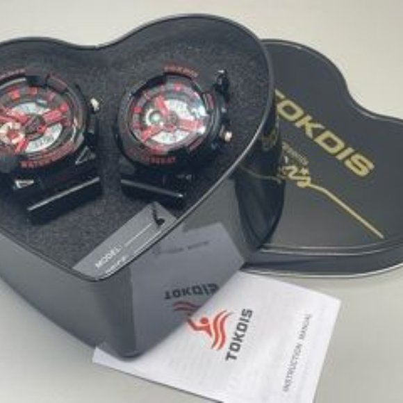 TWO New Watches  FREE Heart Shape DISPLAY CASE - Picture 7 of 16